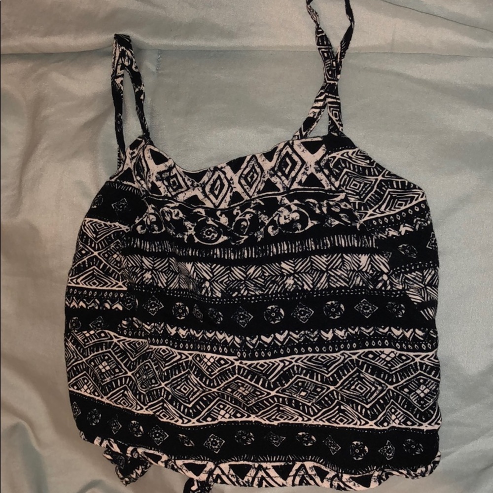 Patterned Crop Top
